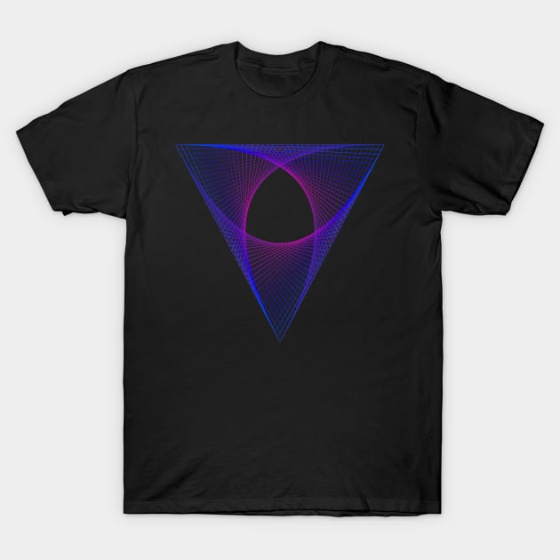 Abstract Geometric Shape Triangle Neon Color T-Shirt by ddtk